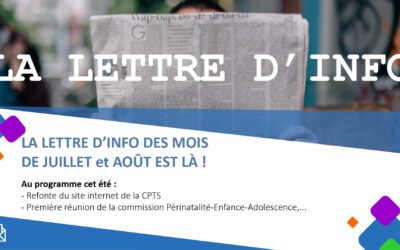 La lettre d’information N°13 – juillet et août 2022
