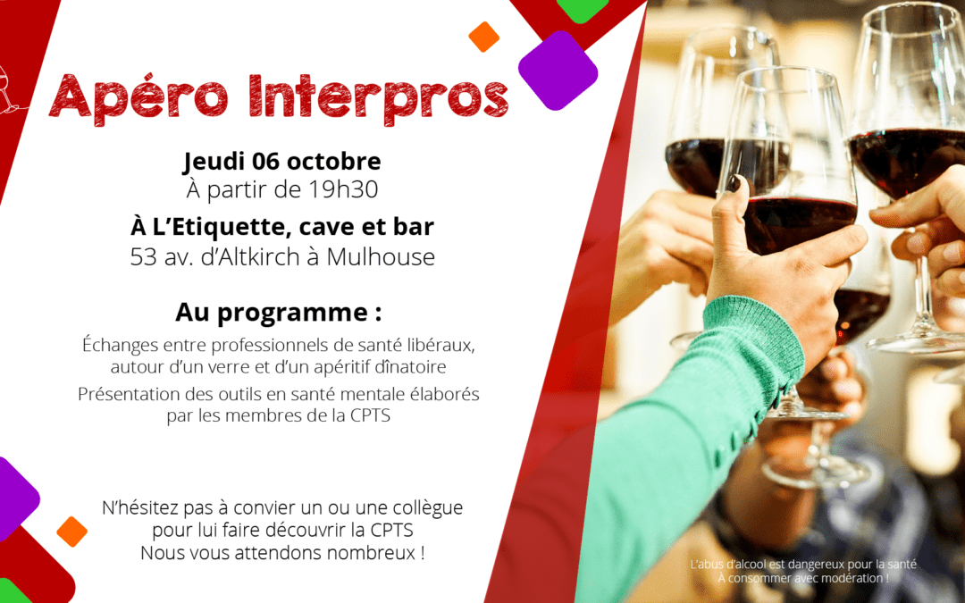 06 octobre : prochain apéro interpros