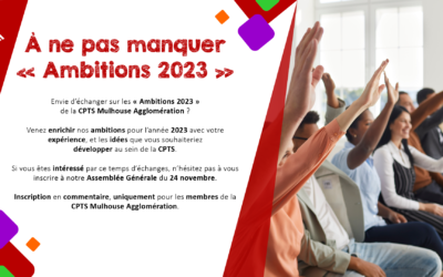 Invitation aux “Ambitions 2023” de la CPTS Mulhouse Agglomération