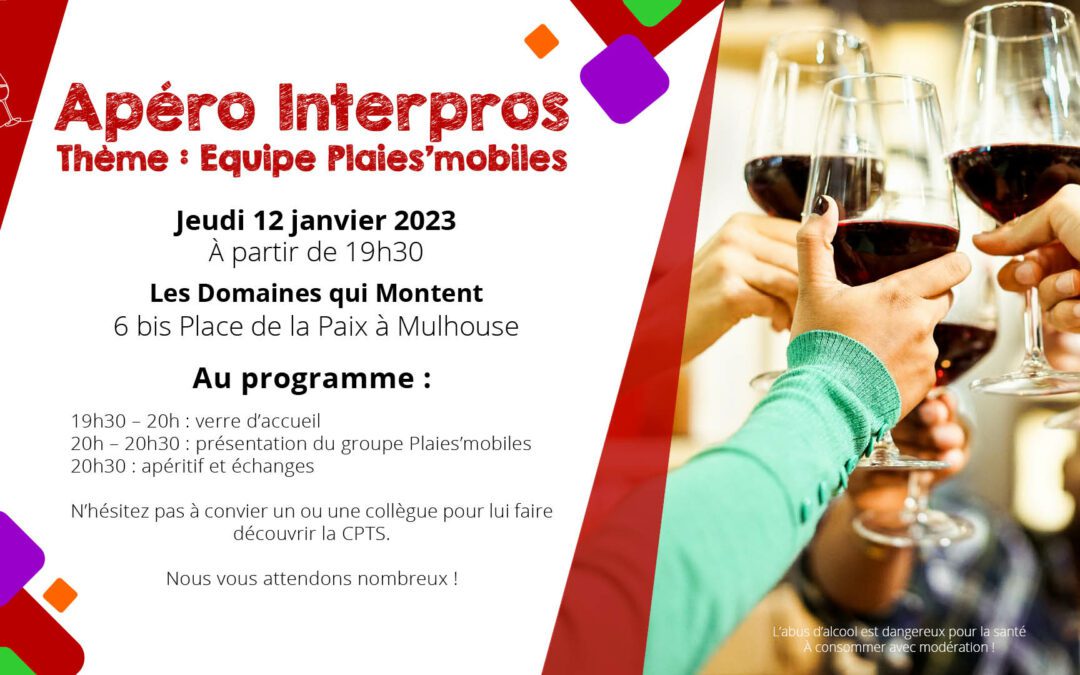 Jeudi 12 janvier : prochain apéro interpros 🥂