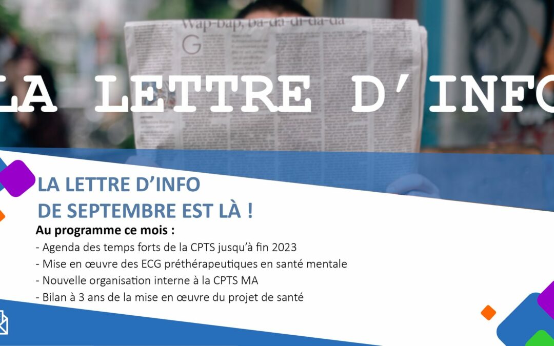 La lettre d’information N°25 – septembre 2023