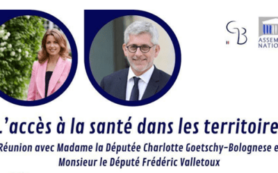 Venez débattre avec le député Frédéric Valletoux sur le thème de “l’accès à la santé dans les territoires”