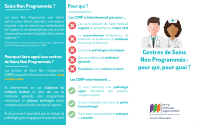 Flyer de présentation des CSNP