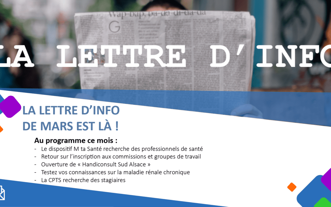 La lettre d’information N°31 – mars 2024