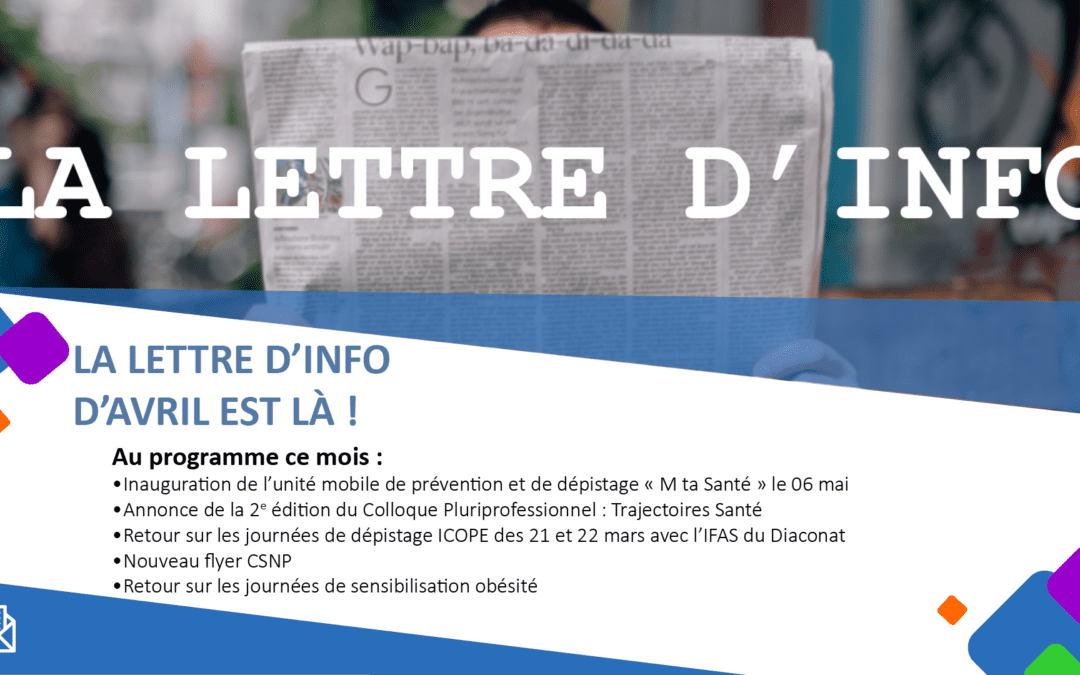 La lettre d’information N°32 – avril 2024